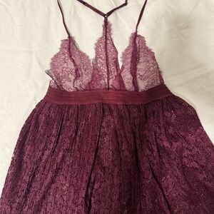 Victoria’s Secret Lace Burgundy Dress